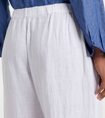 Lola linen wide-leg pants | Velvet