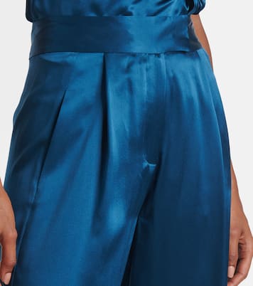 Weite Hose aus Seidensatin | The Sei