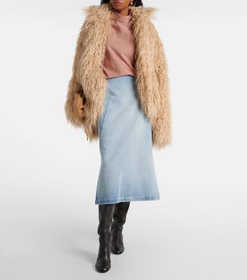 Midirock aus Denim | Dries Van Noten