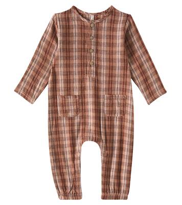 Baby - Jumpsuit in misto lino a quadri | Rylee + Cru