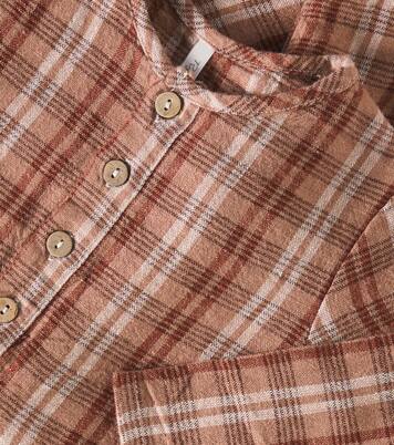 Baby - Jumpsuit in misto lino a quadri | Rylee + Cru