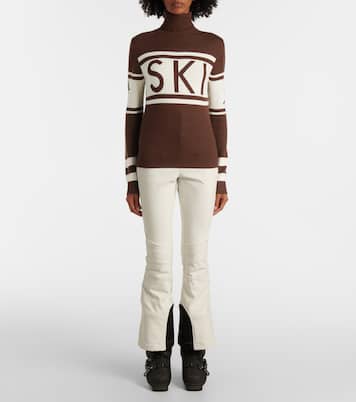 Jersey de cuello alto Schild de lana en intarsia | Perfect Moment