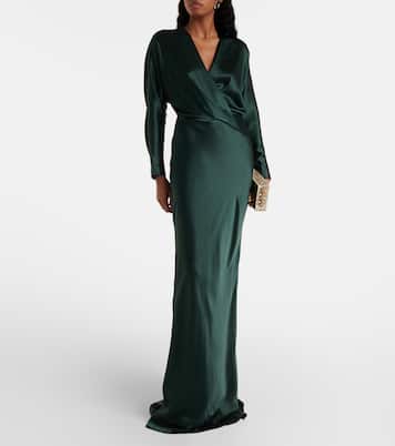 Robe aus Seidensatin | The Sei