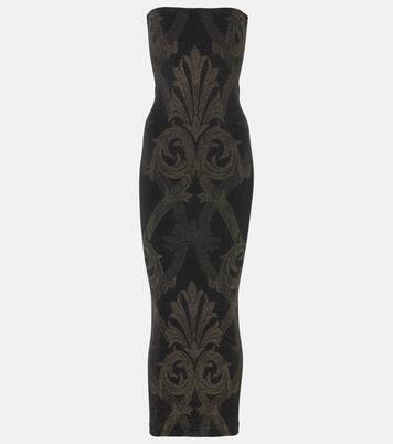 x Etro – Robe midi en lamé | Wolford