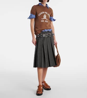 Plateausandalen aus Leder | Prada