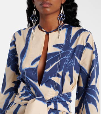 Bedruckte Tunika Sotaviento aus Baumwolle | Johanna Ortiz