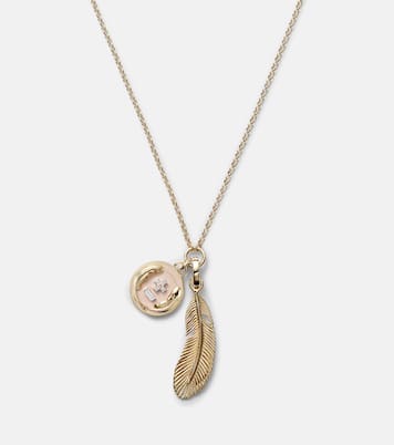 Vivacity 18kt gold pendant necklace with diamonds | FoundRae