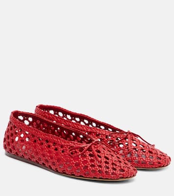 Regency woven leather ballet flats | Le Monde Béryl