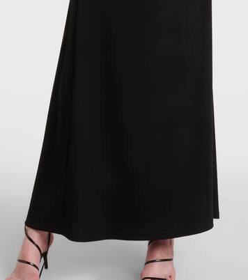 Abito lungo S-Buckle con applicazione | Christopher Esber