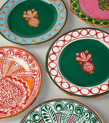 Pineapple set of 6 dessert plates | La DoubleJ