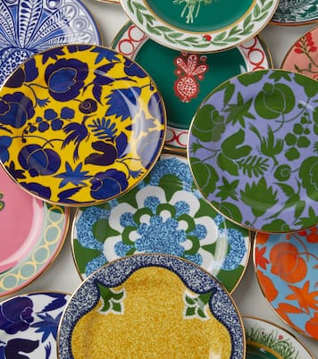 Pineapple set of 6 dessert plates | La DoubleJ