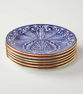 Pineapple set of 6 dessert plates | La DoubleJ