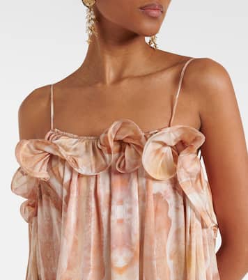 Vestido largo Illuminate de seda estampado | Zimmermann