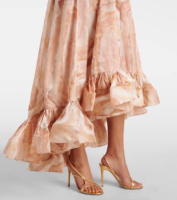 Vestido largo Illuminate de seda estampado | Zimmermann