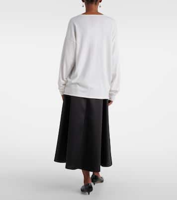 T-shirt N°347 Aries in cotone e cashmere | Extreme Cashmere