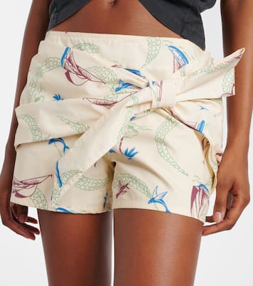 Shorts in cotone con stampa | Rabanne
