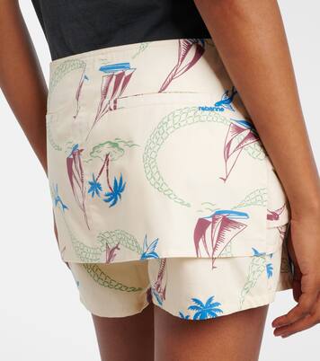 Shorts in cotone con stampa | Rabanne