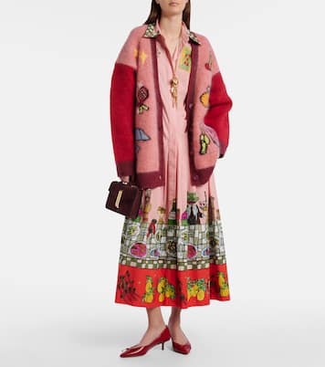 Court embroidered wool-blend cardigan | Alémais