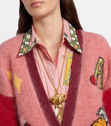 Court embroidered wool-blend cardigan | Alémais