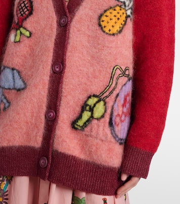 Court embroidered wool-blend cardigan | Alémais