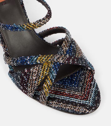 Lucy Caperdoni sequined wedges | Missoni