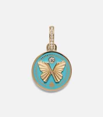 Colgante Reverie Petite de oro de 18 ct con cerámica y diamantes | FoundRae