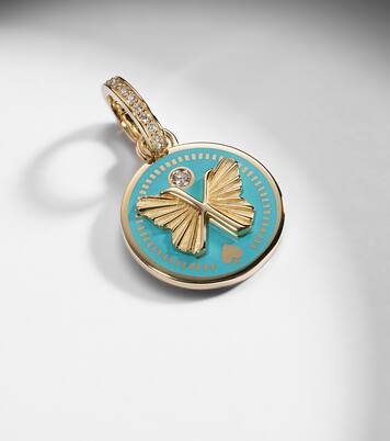 Colgante Reverie Petite de oro de 18 ct con cerámica y diamantes | FoundRae