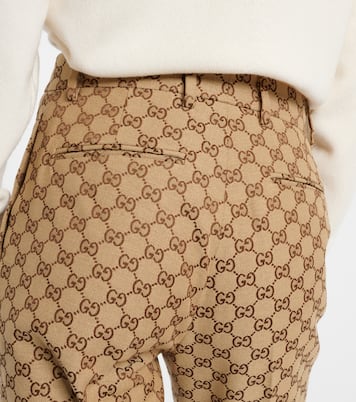 Cotton-blend straight pants | Gucci
