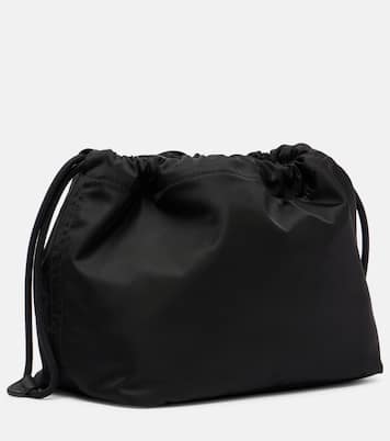 Reversible leather-trimmed pouch | Burberry