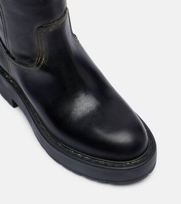 Stiefel aus Leder | Miu Miu