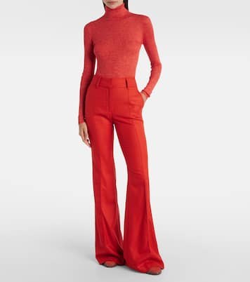 Pantaloni flared Rhein in lana e cashmere | Gabriela Hearst