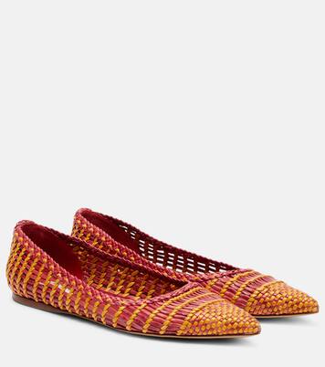 Aurora woven leather ballet flats | Gabriela Hearst