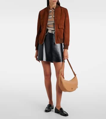 Sac Prada Demi-Lune Large en cuir | Prada