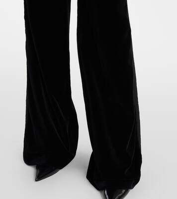 Weite Hose aus Baumwollsamt | Costarellos