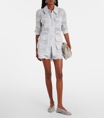 Kiki eyelet jacket | Veronica Beard