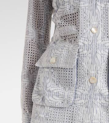 Kiki eyelet jacket | Veronica Beard