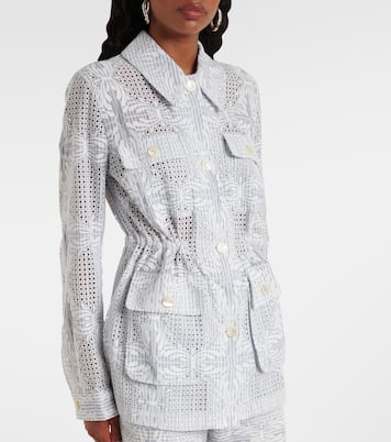 Kiki eyelet jacket | Veronica Beard