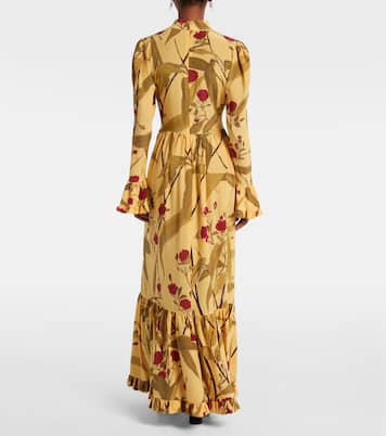 Visconti silk crêpe de chine maxi dress | La DoubleJ