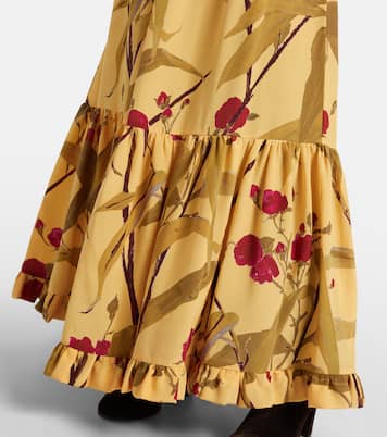 Visconti silk crêpe de chine maxi dress | La DoubleJ