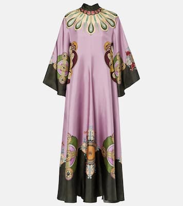 Magnifico printed silk twill kaftan | La DoubleJ