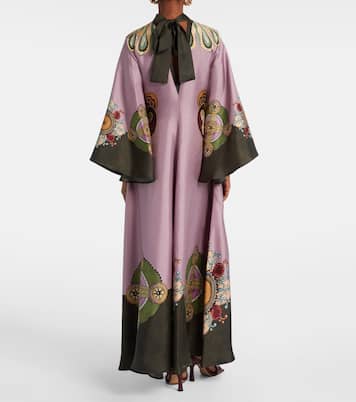 Magnifico printed silk twill kaftan | La DoubleJ
