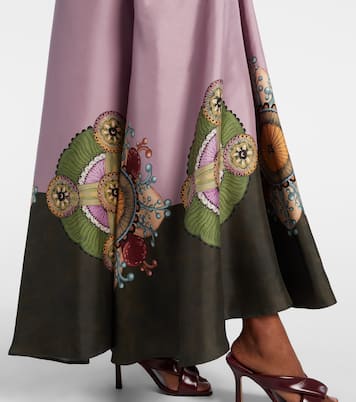 Magnifico printed silk twill kaftan | La DoubleJ