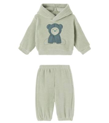 Baby embroidered hoodie and sweatpants set | Il Gufo