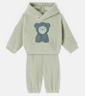 Baby embroidered hoodie and sweatpants set | Il Gufo