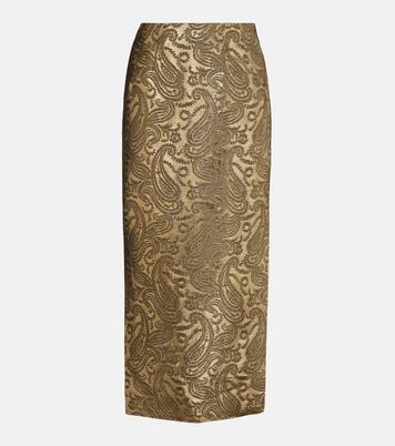 Paisley brocade midi skirt | Etro