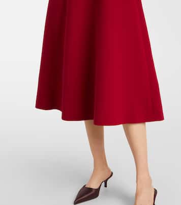 Bow-detail crêpe midi dress | Carolina Herrera