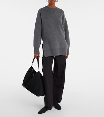 Bevel suede tote bag | Toteme