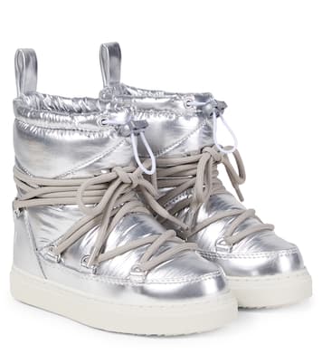 Metallic leather snow boots | Inuikii Kids