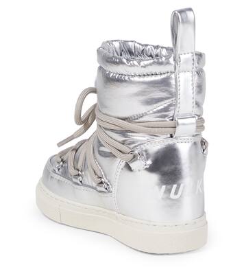 Metallic leather snow boots | Inuikii Kids