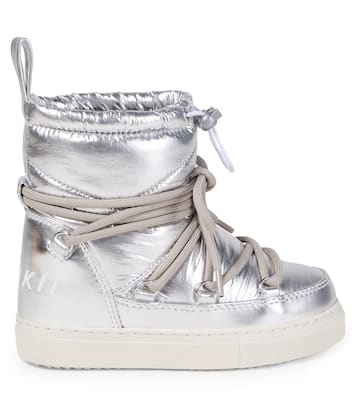 Metallic leather snow boots | Inuikii Kids
